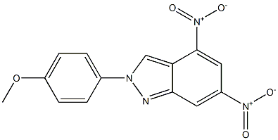 4,6-bisnitro-2-(4-methoxyphenyl)-2H-indazole 구조식 이미지