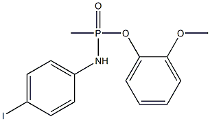 2-methoxyphenyl N-(4-iodophenyl)-P-methylphosphonamidoate 구조식 이미지