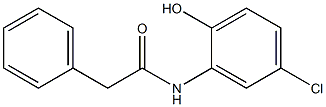 N-(5-chloro-2-hydroxyphenyl)-2-phenylacetamide 구조식 이미지