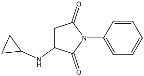 3-(cyclopropylamino)-1-phenyl-2,5-pyrrolidinedione 구조식 이미지