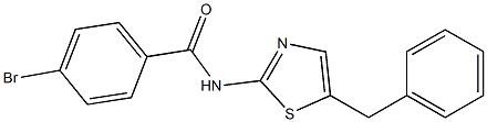 N-(5-benzyl-1,3-thiazol-2-yl)-4-bromobenzamide 구조식 이미지