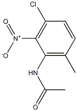 N-{3-chloro-2-nitro-6-methylphenyl}acetamide 구조식 이미지