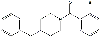 4-benzyl-1-(2-bromobenzoyl)piperidine 구조식 이미지