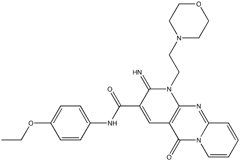 N-(4-ethoxyphenyl)-2-imino-1-[2-(4-morpholinyl)ethyl]-5-oxo-1,5-dihydro-2H-dipyrido[1,2-a:2,3-d]pyrimidine-3-carboxamide Structure