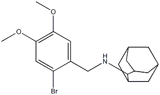 N-(2-adamantyl)-N-(2-bromo-4,5-dimethoxybenzyl)amine Structure