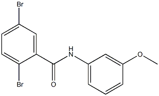 2,5-dibromo-N-(3-methoxyphenyl)benzamide Structure