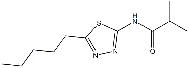 2-methyl-N-(5-pentyl-1,3,4-thiadiazol-2-yl)propanamide Structure