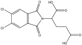 2-(5,6-dichloro-1,3-dioxo-1,3-dihydro-2H-isoindol-2-yl)pentanedioic acid 구조식 이미지