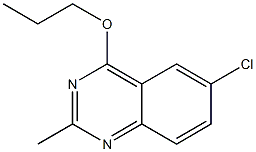 6-chloro-2-methyl-4-quinazolinyl propyl ether Structure