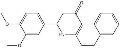 3-[3,4-bis(methyloxy)phenyl]-3,4-dihydrobenzo[f]quinolin-1(2H)-one 구조식 이미지