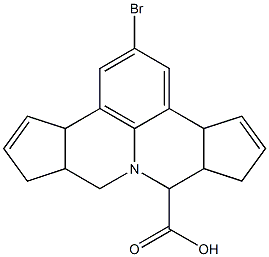 2-bromo-3b,6,6a,7,9,9a,10,12a-octahydrocyclopenta[c]cyclopenta[4,5]pyrido[3,2,1-ij]quinoline-7-carboxylic acid Structure