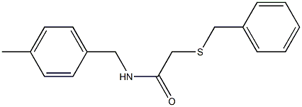 2-(benzylsulfanyl)-N-(4-methylbenzyl)acetamide 구조식 이미지