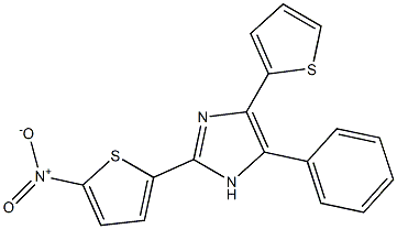 2-{5-nitro-2-thienyl}-5-phenyl-4-(2-thienyl)-1H-imidazole 구조식 이미지