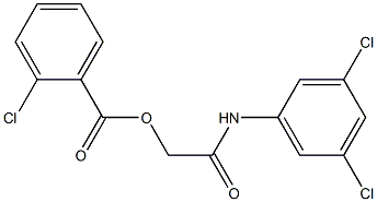 2-(3,5-dichloroanilino)-2-oxoethyl 2-chlorobenzoate 구조식 이미지