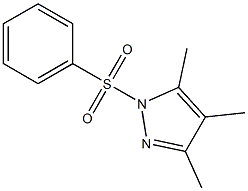 3,4,5-trimethyl-1-(phenylsulfonyl)-1H-pyrazole Structure