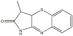 3-methyl-3,3a-dihydropyrrolo[3,2-b][1,4]benzothiazin-2(1H)-one Structure