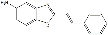 2-(2-phenylvinyl)-1H-benzimidazol-5-ylamine Structure