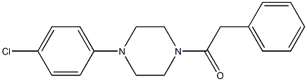 1-(4-chlorophenyl)-4-(phenylacetyl)piperazine Structure