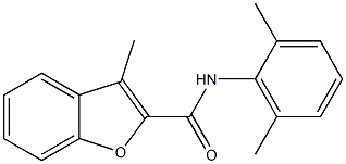 N-(2,6-dimethylphenyl)-3-methyl-1-benzofuran-2-carboxamide 구조식 이미지