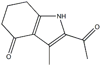 2-acetyl-3-methyl-1,5,6,7-tetrahydro-4H-indol-4-one Structure