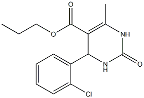 propyl 4-(2-chlorophenyl)-6-methyl-2-oxo-1,2,3,4-tetrahydro-5-pyrimidinecarboxylate Structure