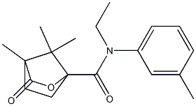 N-ethyl-4,7,7-trimethyl-N-(3-methylphenyl)-3-oxo-2-oxabicyclo[2.2.1]heptane-1-carboxamide Structure