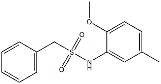 N-(2-methoxy-5-methylphenyl)(phenyl)methanesulfonamide Structure