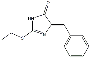 5-benzylidene-2-(ethylsulfanyl)-3,5-dihydro-4H-imidazol-4-one Structure