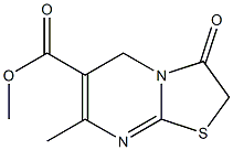 methyl 7-methyl-3-oxo-2,3-dihydro-5H-[1,3]thiazolo[3,2-a]pyrimidine-6-carboxylate 구조식 이미지