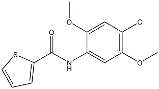 N-(4-chloro-2,5-dimethoxyphenyl)-2-thiophenecarboxamide 구조식 이미지