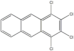 1,2,3,4-tetrachloroanthracene 구조식 이미지