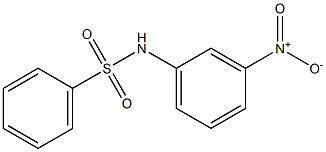 N-{3-nitrophenyl}benzenesulfonamide Structure