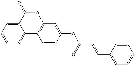 6-oxo-6H-benzo[c]chromen-3-yl 3-phenylacrylate Structure