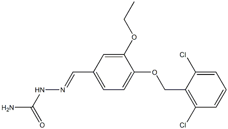 4-[(2,6-dichlorobenzyl)oxy]-3-ethoxybenzaldehyde semicarbazone 구조식 이미지