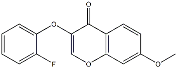 3-[(2-fluorophenyl)oxy]-7-(methyloxy)-4H-chromen-4-one 구조식 이미지