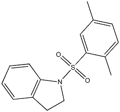 1-[(2,5-dimethylphenyl)sulfonyl]indoline Structure