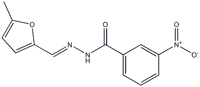 3-nitro-N'-[(5-methyl-2-furyl)methylene]benzohydrazide Structure