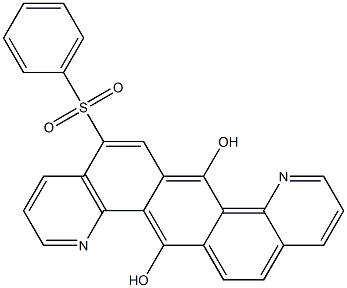 5-(phenylsulfonyl)pyrido[3',2':7,8]naphtho[2,3-h]quinoline-7,14-diol Structure