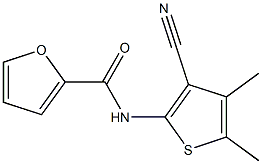 N-(3-cyano-4,5-dimethyl-2-thienyl)-2-furamide 구조식 이미지