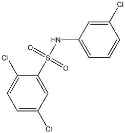 2,5-dichloro-N-(3-chlorophenyl)benzenesulfonamide 구조식 이미지