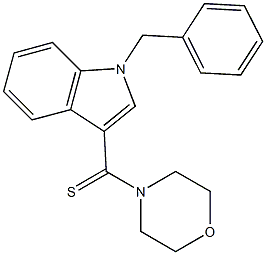 1-benzyl-3-(4-morpholinylcarbothioyl)-1H-indole 구조식 이미지