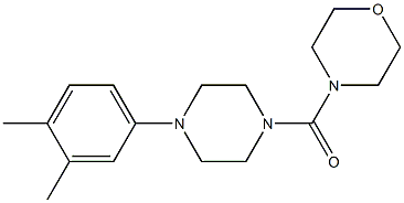 4-{[4-(3,4-dimethylphenyl)piperazin-1-yl]carbonyl}morpholine 구조식 이미지