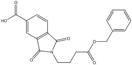 2-[4-(benzyloxy)-4-oxobutyl]-1,3-dioxo-5-isoindolinecarboxylic acid 구조식 이미지