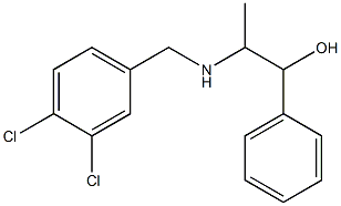 2-[(3,4-dichlorobenzyl)amino]-1-phenyl-1-propanol 구조식 이미지