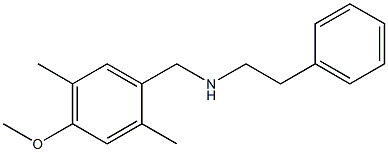 N-(4-methoxy-2,5-dimethylbenzyl)-N-(2-phenylethyl)amine Structure