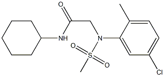 2-[5-chloro-2-methyl(methylsulfonyl)anilino]-N-cyclohexylacetamide Structure