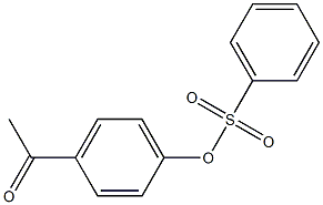 4-acetylphenyl benzenesulfonate Structure