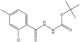 tert-butyl 2-(2-chloro-4-methylbenzoyl)hydrazinecarboxylate Structure