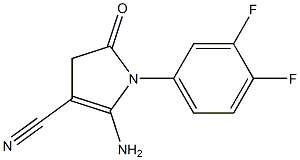 2-amino-1-(3,4-difluorophenyl)-5-oxo-4,5-dihydro-1H-pyrrole-3-carbonitrile 구조식 이미지