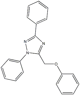 (1,3-diphenyl-1H-1,2,4-triazol-5-yl)methyl phenyl ether 구조식 이미지